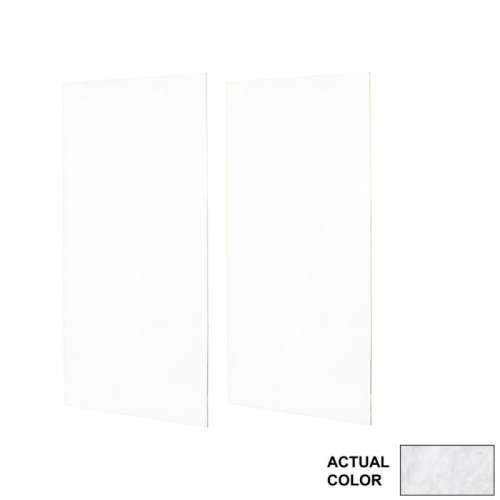 48-in W x 96-in H Solid Surface Shower Wall Panel in Ice
