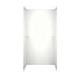 36-in D x 48-in W x 72-in H Solid Surface Shower Wall Surround in Tahiti White