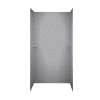 36-in D x 48-in W x 72-in H Solid Surface Shower Wall Surround in Gray Granite