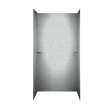 36-in D x 48-in W x 72-in H Solid Surface Shower Wall Surround in Tahiti Gray