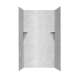 36-in D x 48-in W x 72-in H Solid Surface Shower Wall Surround in Ice