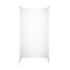 36-in D x 60-in W x 72-in H Solid Surface Shower Wall Surround in White