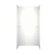 36-in D x 60-in W x 72-in H Solid Surface Shower Wall Surround in Tahiti White