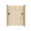 36-in D x 60-in W x 72-in H Solid Surface Shower Wall Surround in Golden Steppe