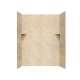 36-in D x 60-in W x 72-in H Solid Surface Shower Wall Surround in Golden Steppe