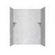 36-in D x 60-in W x 72-in H Solid Surface Shower Wall Surround in Ice