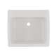 22-in D x 25-in W x 13.5625-in H Solid Surface Utility Sink in White