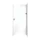 36-in D x 36-in W x 96-in H Solid Surface Shower Wall Surround in White