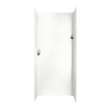 36-in D x 36-in W x 96-in H Solid Surface Shower Wall Surround in Tahiti White