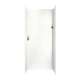 36-in D x 36-in W x 96-in H Solid Surface Shower Wall Surround in Tahiti White