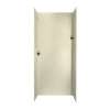 36-in D x 36-in W x 96-in H Solid Surface Shower Wall Surround in Bone