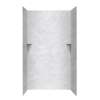 36-in D x 48-in W x 96-in H Solid Surface Shower Wall Surround in Ice
