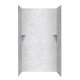 36-in D x 48-in W x 96-in H Solid Surface Shower Wall Surround in Ice