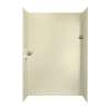 36-in D x 62-in W x 96-in H Solid Surface Shower Wall Surround in Bone