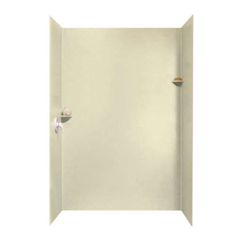 36-in D x 62-in W x 96-in H Solid Surface Shower Wall Surround