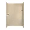 36-in D x 62-in W x 96-in H Solid Surface Shower Wall Surround in Bermuda Sand