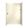 36-in D x 62-in W x 96-in H Solid Surface Shower Wall Surround in Pebble