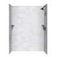 36-in D x 62-in W x 96-in H Solid Surface Shower Wall Surround in Ice