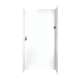 48-in D x 48-in W x 96-in H Solid Surface Shower Wall Surround in White