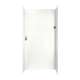 48-in D x 48-in W x 96-in H Solid Surface Shower Wall Surround in Tahiti White