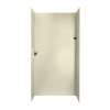 48-in D x 48-in W x 96-in H Solid Surface Shower Wall Surround in Bone