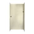 48-in D x 48-in W x 96-in H Solid Surface Shower Wall Surround in Bone
