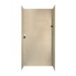 48-in D x 48-in W x 96-in H Solid Surface Shower Wall Surround in Bermuda Sand