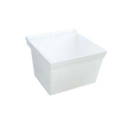 23.375-in D x 21.625-in W x 13.25-in H Veritek Utility Tub in White