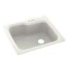 KS02522SB.018-2B 25-in D x 22-in W x 9.5-in H Solid Surface Dual Mount Single Bowl Kitchen Sink with 2-Hole in Bisque