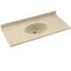 Chesapeake CH1B2225-040 Solid Surface 25-in x 22-in Integral Single Sink Bathroom Vanity Top in Bermuda Sand