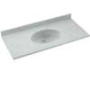 Chesapeake CH1B2237-053 Solid Surface 37-in x 22-in Integral Single Sink Bathroom Vanity Top in Tahiti Gray