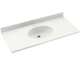 Chesapeake CH1B2243-011 Solid Surface 43-in x 22-in Integral Single Sink Bathroom Vanity Top in Tahiti White