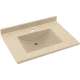 Composite 31-in x 22-in Integral Single Sink Bathroom Vanity Top in Bermuda Sand