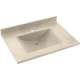 Composite 37-in x 22-in Integral Single Sink Bathroom Vanity Top in Tahiti Sand