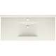 Composite 43-in x 22-in Integral Single Sink Bathroom Vanity Top in Bisque