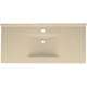 Composite 43-in x 22-in Integral Single Sink Bathroom Vanity Top in Bermuda Sand