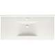 Composite 43-in x 22-in Integral Single Sink Bathroom Vanity Top in Tahiti Ivory