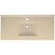 Composite 49-in x 22-in Integral Single Sink Bathroom Vanity Top in Bermuda Sand