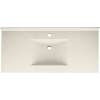 Composite 49-in x 22-in Integral Single Sink Bathroom Vanity Top in Tahiti Matrix