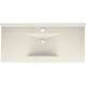 Composite 49-in x 22-in Integral Single Sink Bathroom Vanity Top in Tahiti Matrix