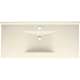 Composite 49-in x 22-in Integral Single Sink Bathroom Vanity Top in Pebble