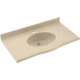 Solid Surface 61-in x 22-in Integral Single Sink Bathroom Vanity Top in Bermuda Sand