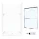 SQP3248010-M46570CC 72.5-in x 48-in x 32-in 5-Piece Alcove Shower Kit in White