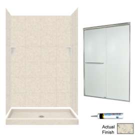 SQP3248-M46570NR 72.5-in x 48-in x 32-in 5-Piece Alcove Shower Kit