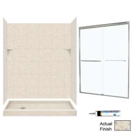 SQP326L-M58570NC 72.5-in x 60-in x 32-in 5-Piece Alcove Shower Kit