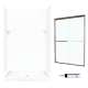 SQP3448010-M46570BC 72.5-in x 48-in x 34-in 5-Piece Alcove Shower Kit in White