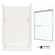 SQP3448018-M46570NC 72.5-in x 48-in x 34-in 5-Piece Alcove Shower Kit in Bisque