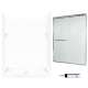 SQP3460010-M58570CR 72.5-in x 60-in x 34-in 5-Piece Alcove Shower Kit in White