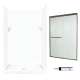 SSP3248010-M46570BR 72-in x 48-in x 32-in 5-Piece Alcove Shower Kit in White