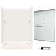 SSP326L018-M58570CR 72-in x 60-in x 32-in 5-Piece Alcove Shower Kit in Bisque